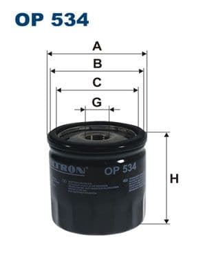 Filtru ulei FILTRON OP 534