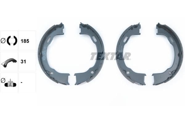 Set saboti frana, frana de mana TEXTAR 91073600