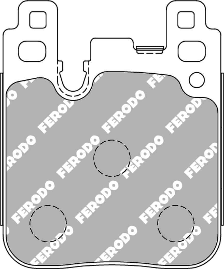 set placute frana,frana disc FERODO FCP4663W