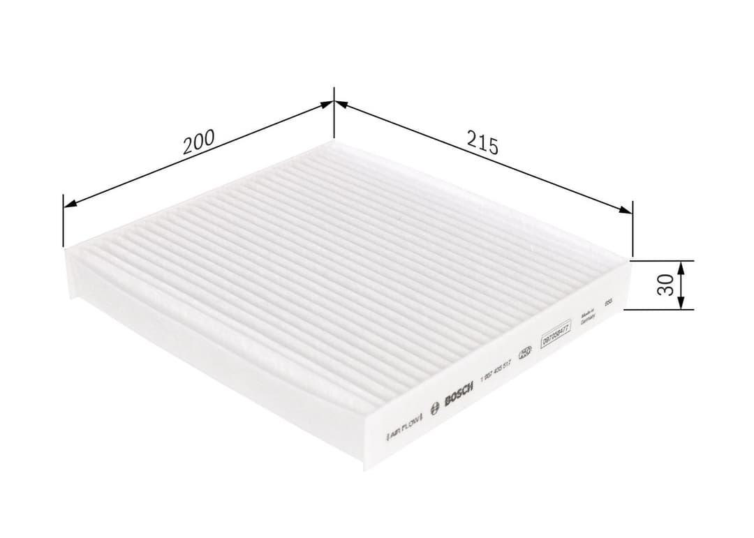 Filtru, aer habitaclu BOSCH 1 987 435 517