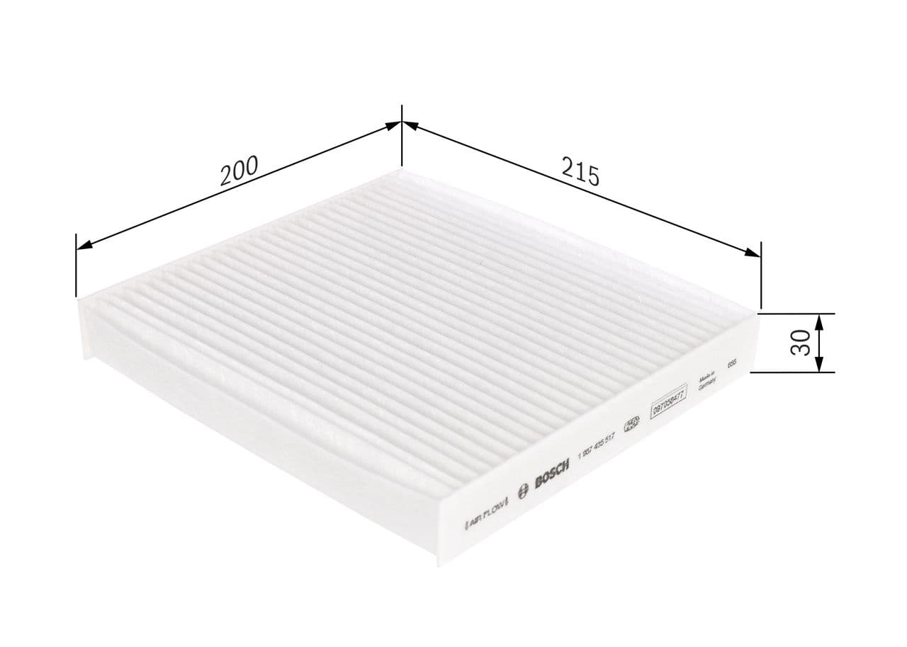 Filtru, aer habitaclu BOSCH 1 987 435 517