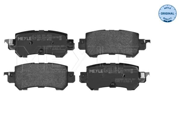 set placute frana,frana disc MEYLE -ORIGINAL: True to OE. 025 255 4014