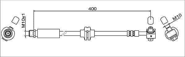 Furtun frana METZGER 4111622