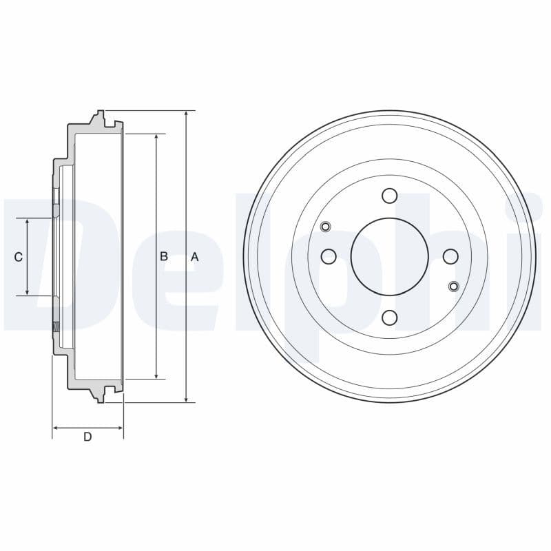 Tambur frana DELPHI BF632