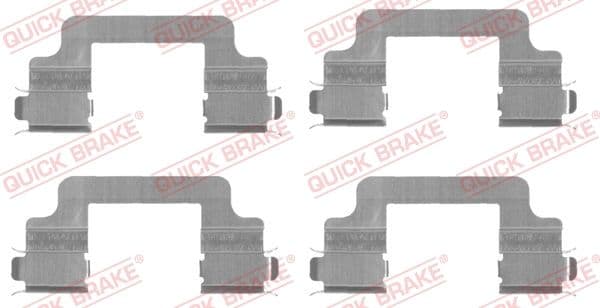 Set accesorii, placute frana QUICK BRAKE 109-1727