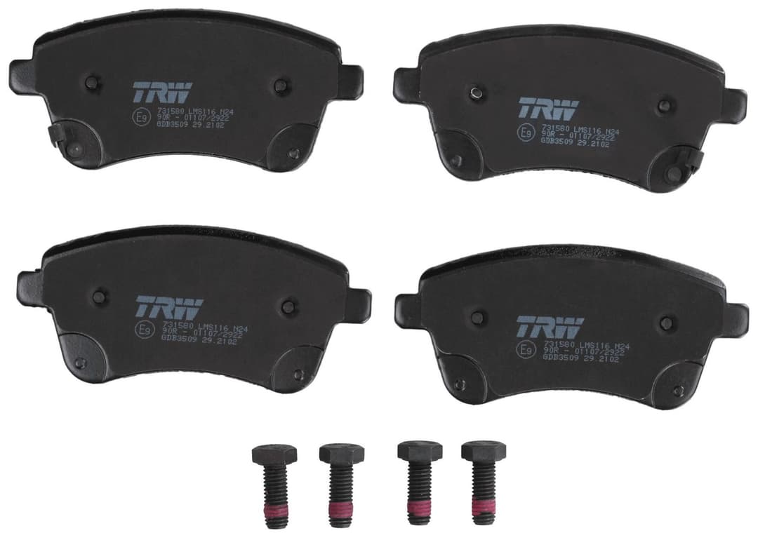 set placute frana,frana disc TRW COTEC GDB3509