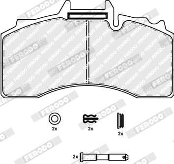 set placute frana,frana disc FERODO FCV4281B