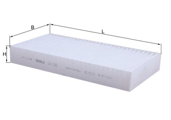 Filtru, aer habitaclu MAHLE LA 180