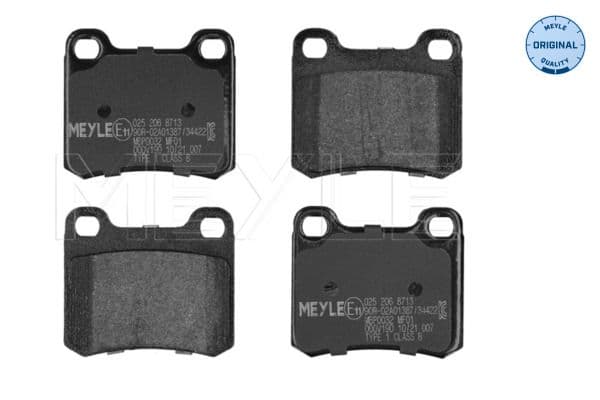 set placute frana,frana disc MEYLE -ORIGINAL: True to OE. 025 206 8713