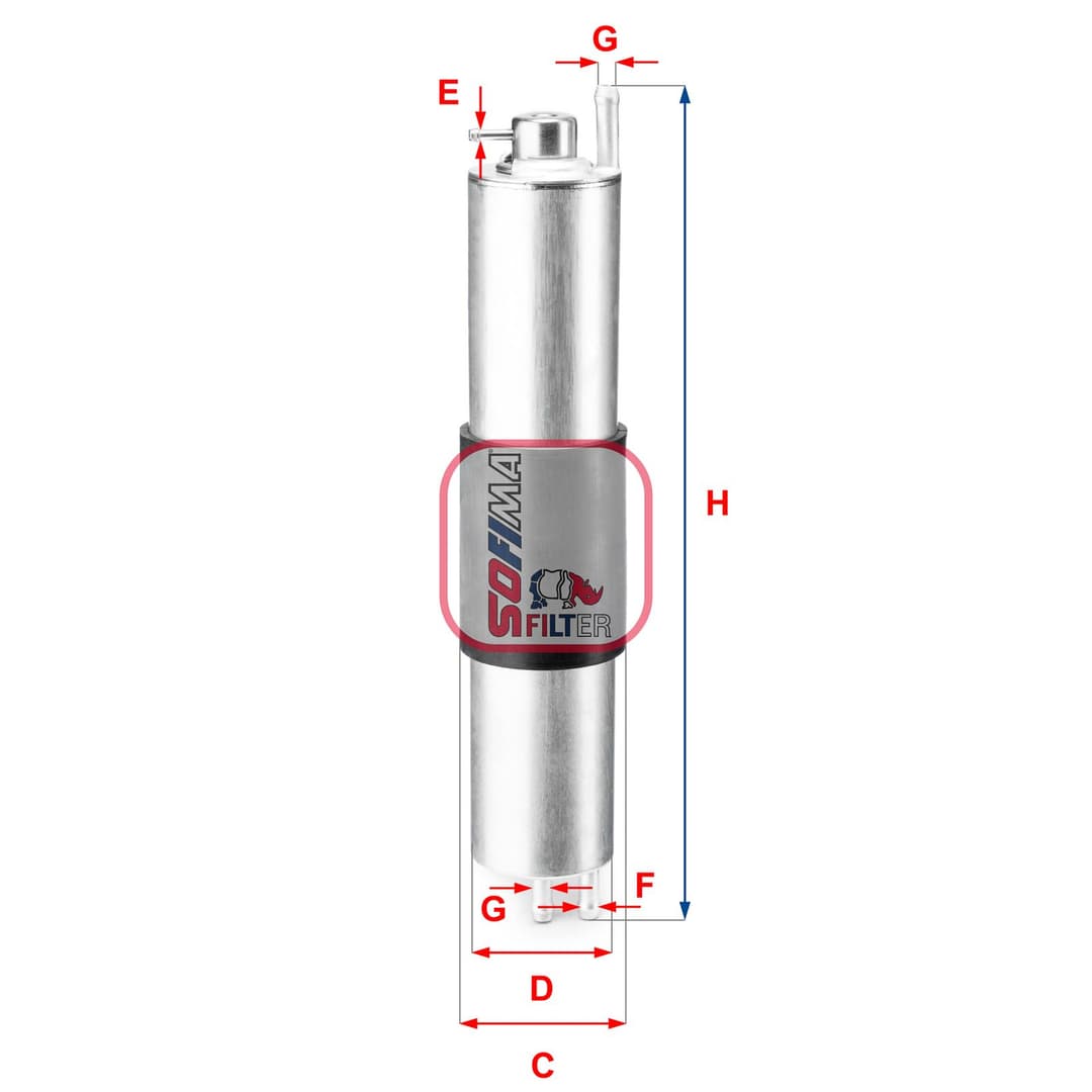 filtru combustibil SOFIMA S 1847 B