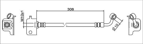 Furtun frana METZGER 4111566