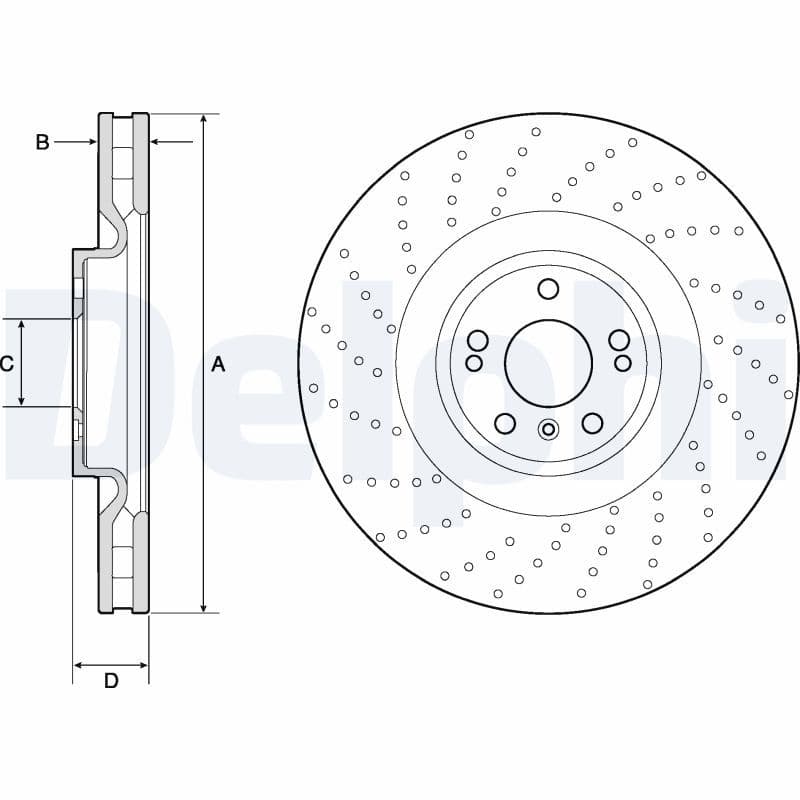 Disc frana DELPHI BG9185C
