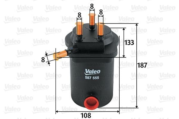filtru combustibil VALEO 587555