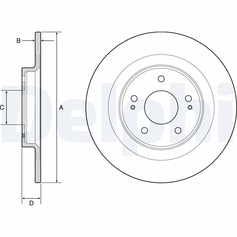 Disc frana DELPHI BG4924C