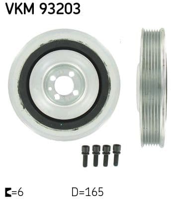 Fulie curea, arbore cotit SKF VKM 93203