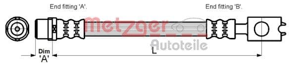 Furtun frana METZGER 4110262