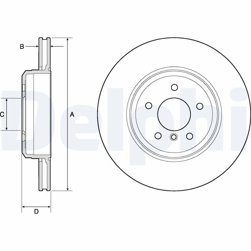 Disc frana DELPHI BG4753C