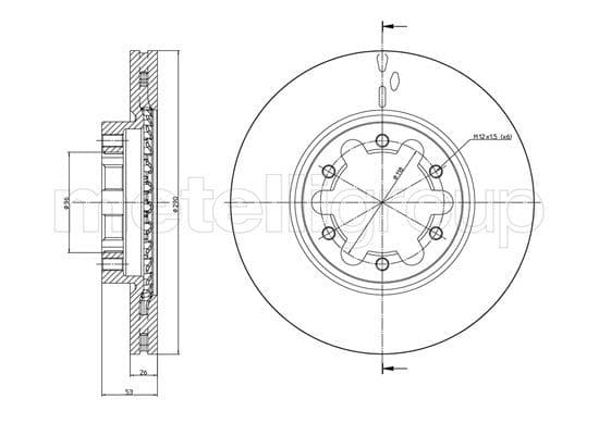 Disc frana METELLI 23-1178
