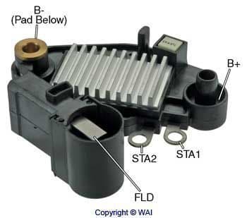 Regulator, alternator WAI M516