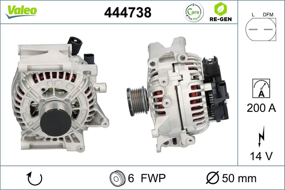 Generator / Alternator VALEO 444738