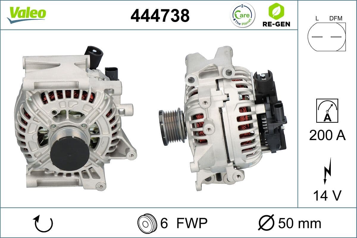 Generator / Alternator VALEO 444738