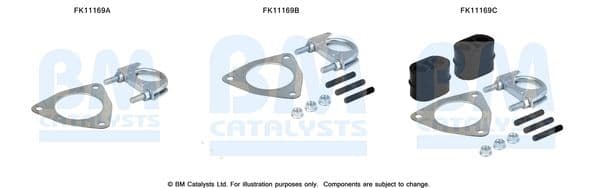 Set montaj, filtru funingine/particule BM CATALYSTS FK11169
