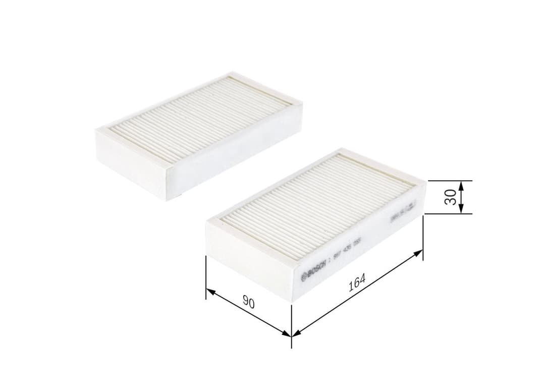 Filtru, aer habitaclu BOSCH 1 987 435 055