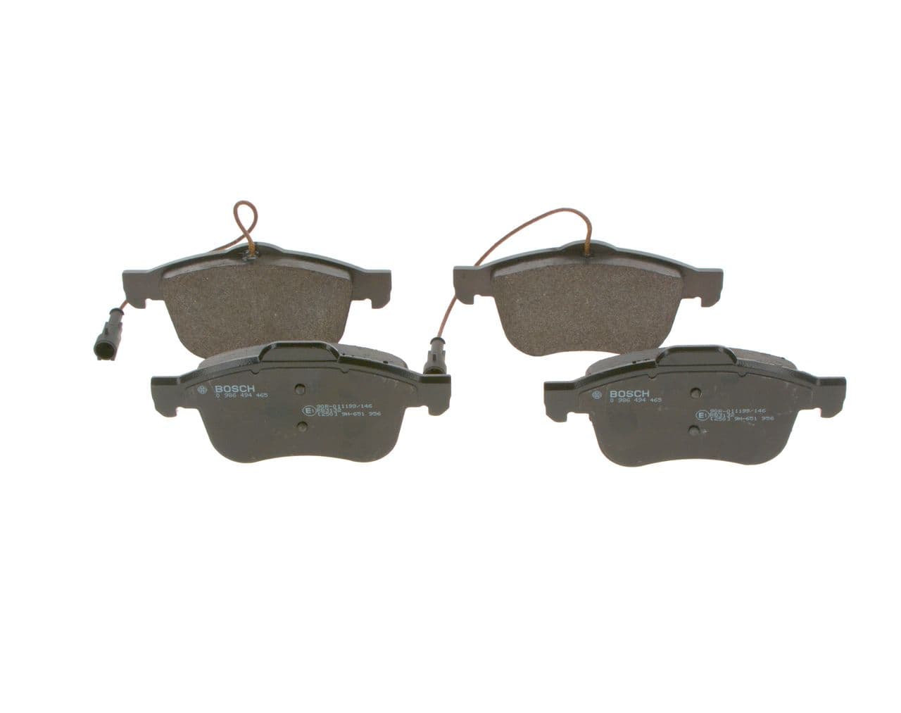 set placute frana,frana disc BOSCH 0 986 494 465