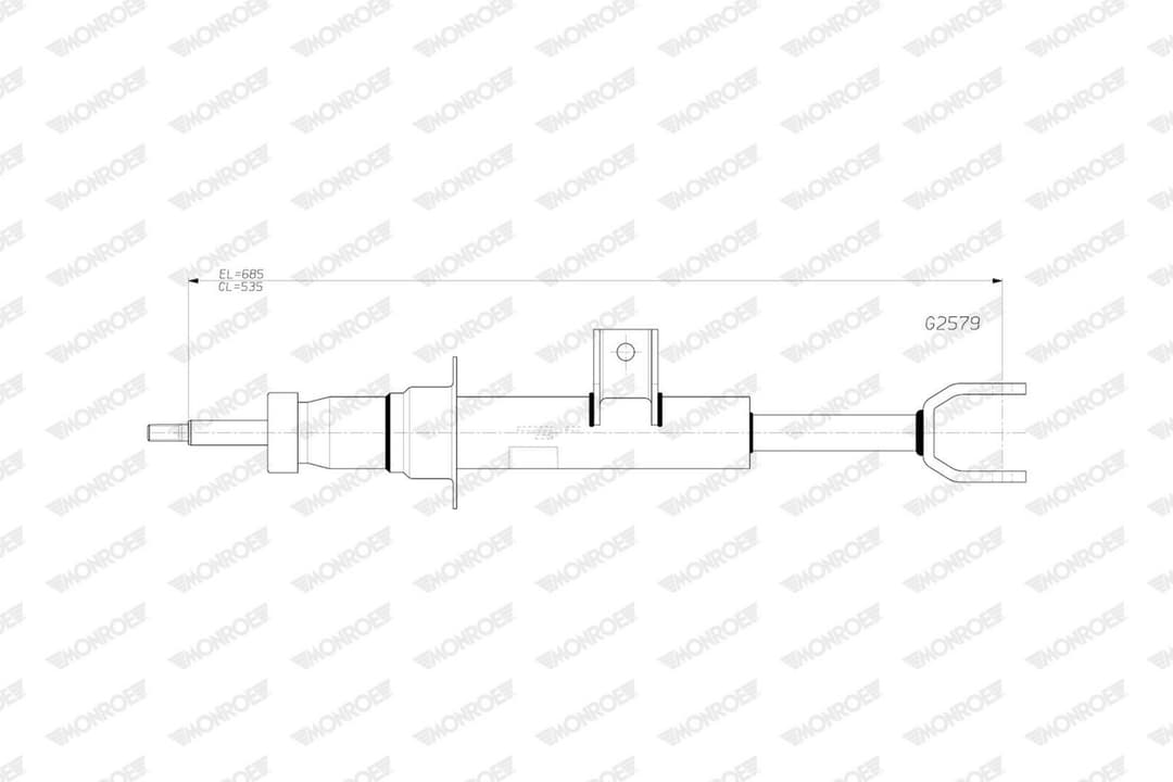 amortizor MONROE ORIGINAL (Gas Technology) G2579