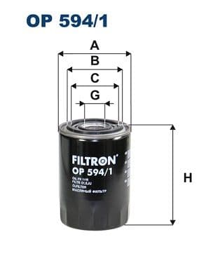 Filtru ulei FILTRON OP 594/1