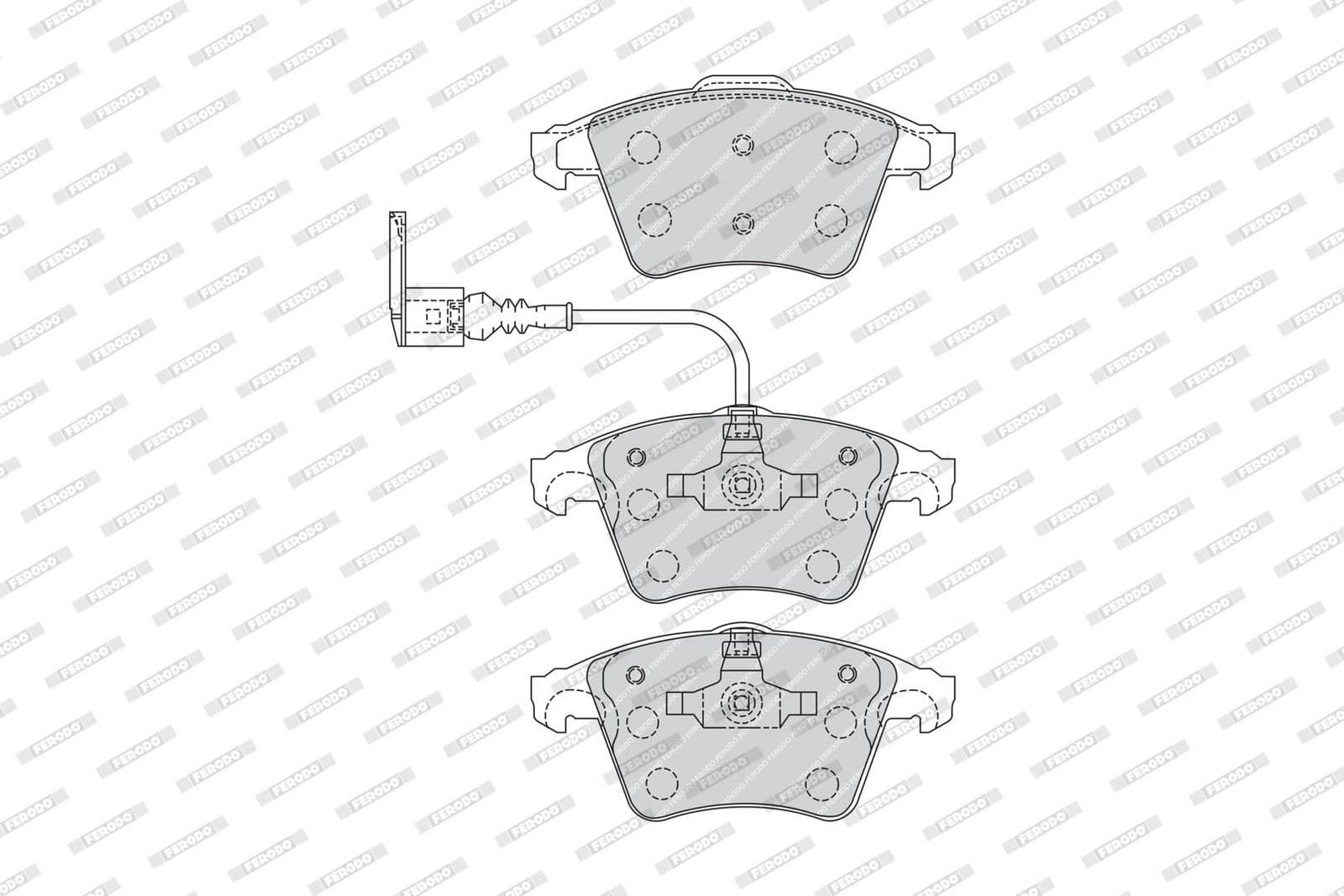 set placute frana,frana disc FERODO PREMIER ECO FRICTION FVR1643