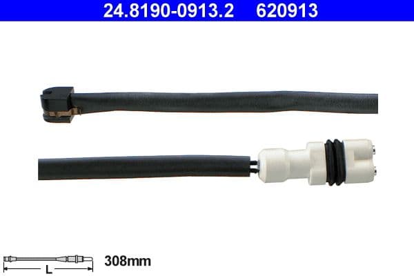 senzor de avertizare,uzura placute de frana ATE 24.8190-0913.2