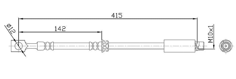 Furtun frana METZGER 4113679