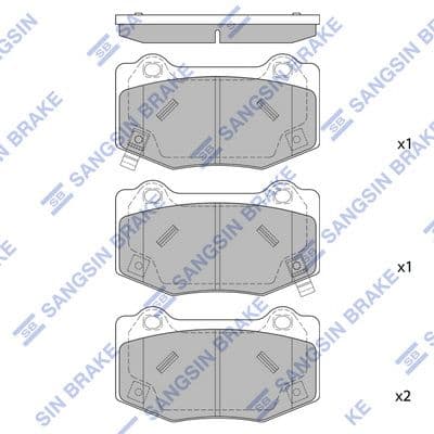 set placute frana,frana disc HI-Q SP4306