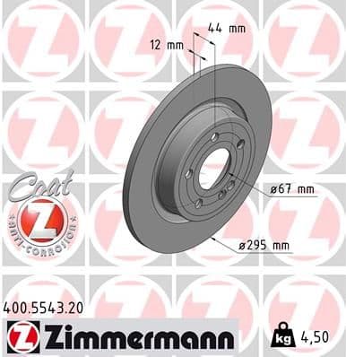 Disc frana ZIMMERMANN COAT Z 400.5543.20