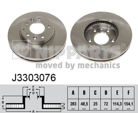Disc frana NIPPARTS J3303076