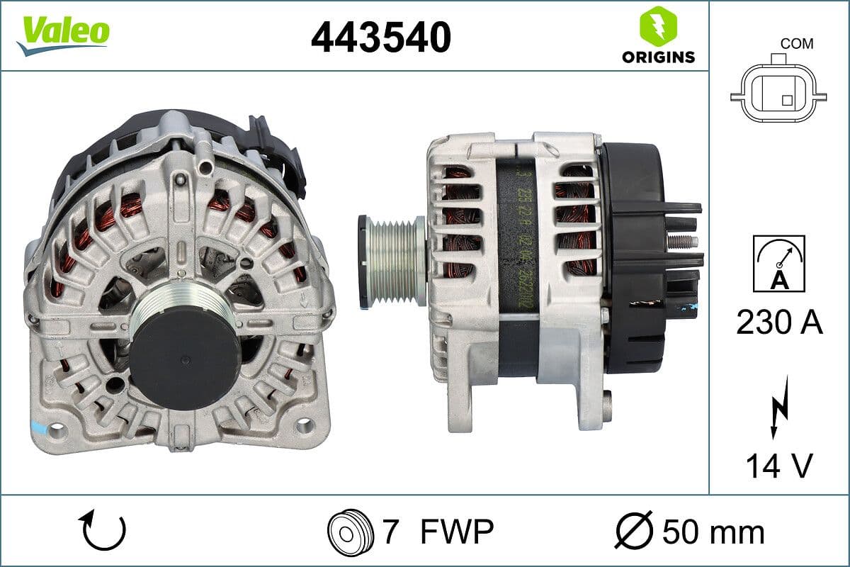 Generator / Alternator VALEO 443540