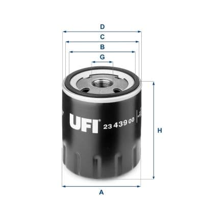 Filtru ulei UFI 23.439.00