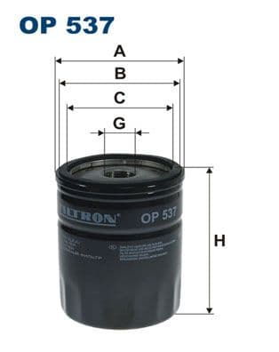 Filtru ulei FILTRON OP 537