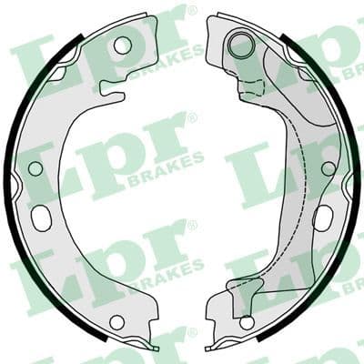 Set saboti frana, frana de mana LPR 09760