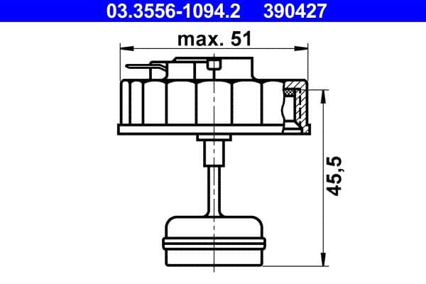 buson,rezervor lichid de frana ATE 03.3556-1094.2