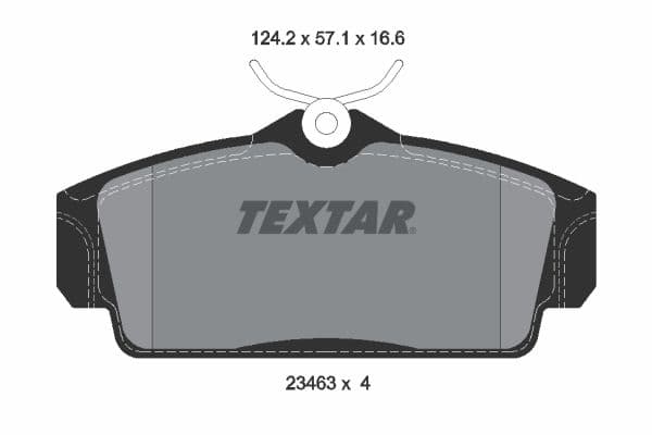set placute frana,frana disc TEXTAR Q+ 2346302