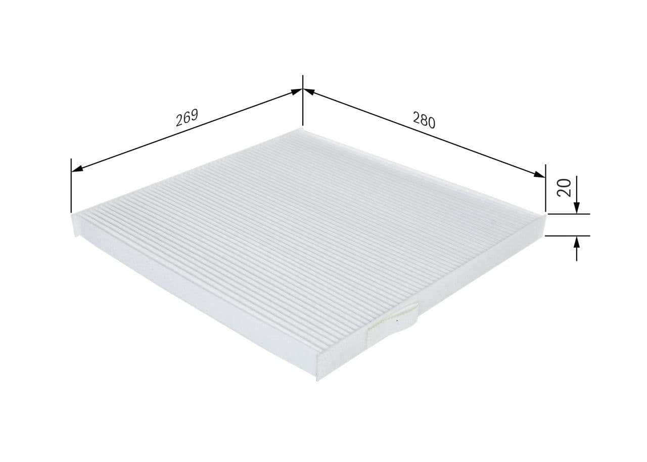 Filtru, aer habitaclu BOSCH 1 987 432 237
