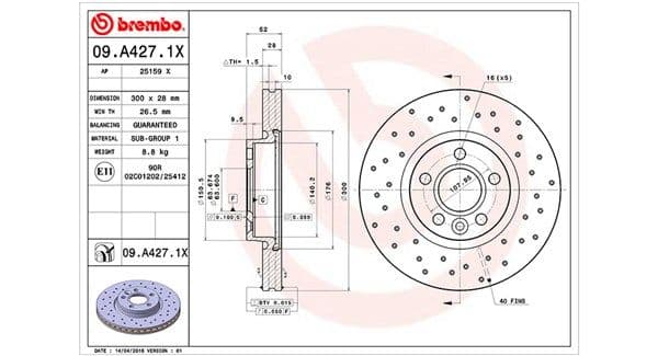 Disc frana MAGNETI MARELLI 360406087602