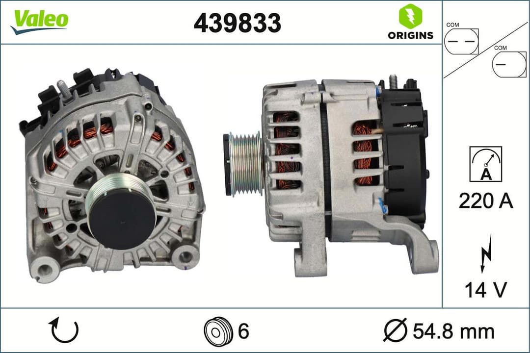 Generator / Alternator VALEO 439833