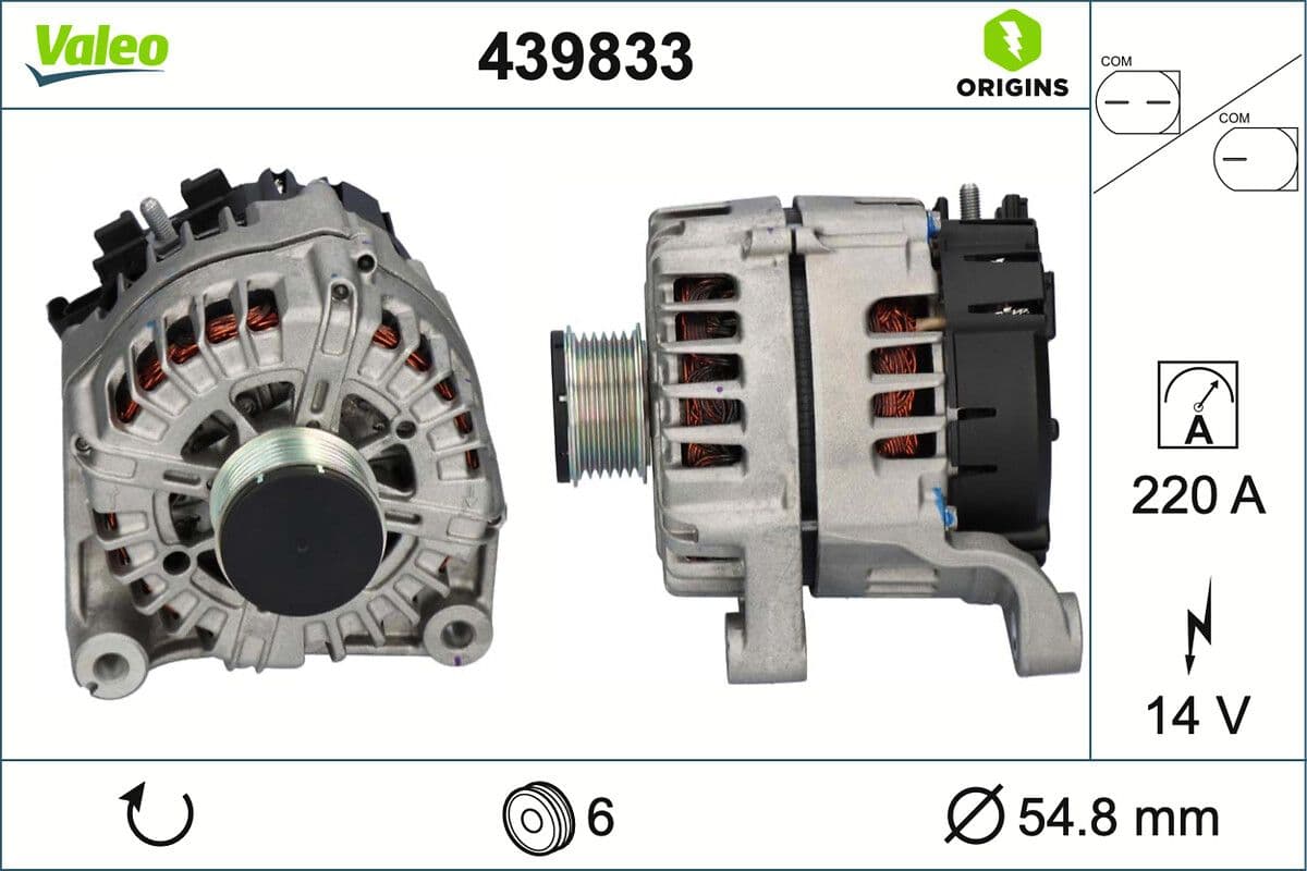 Generator / Alternator VALEO 439833