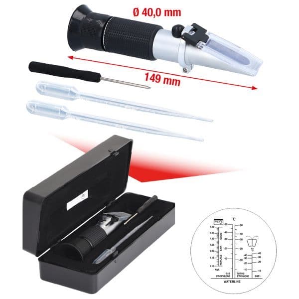 Antigel-/Aparat masurat aciditate baterie (Refractrometru) KS TOOLS 550.1290
