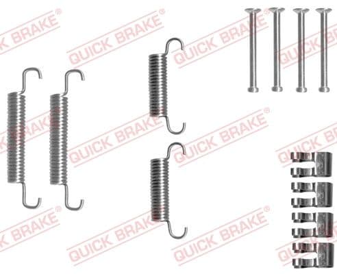 set accesorii, saboti frana parcare QUICK BRAKE 105-0839