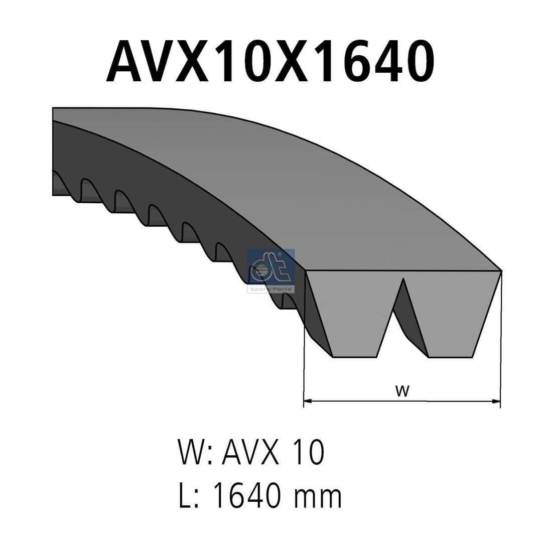 Set curea trapezoidala DT Spare Parts 3.34447