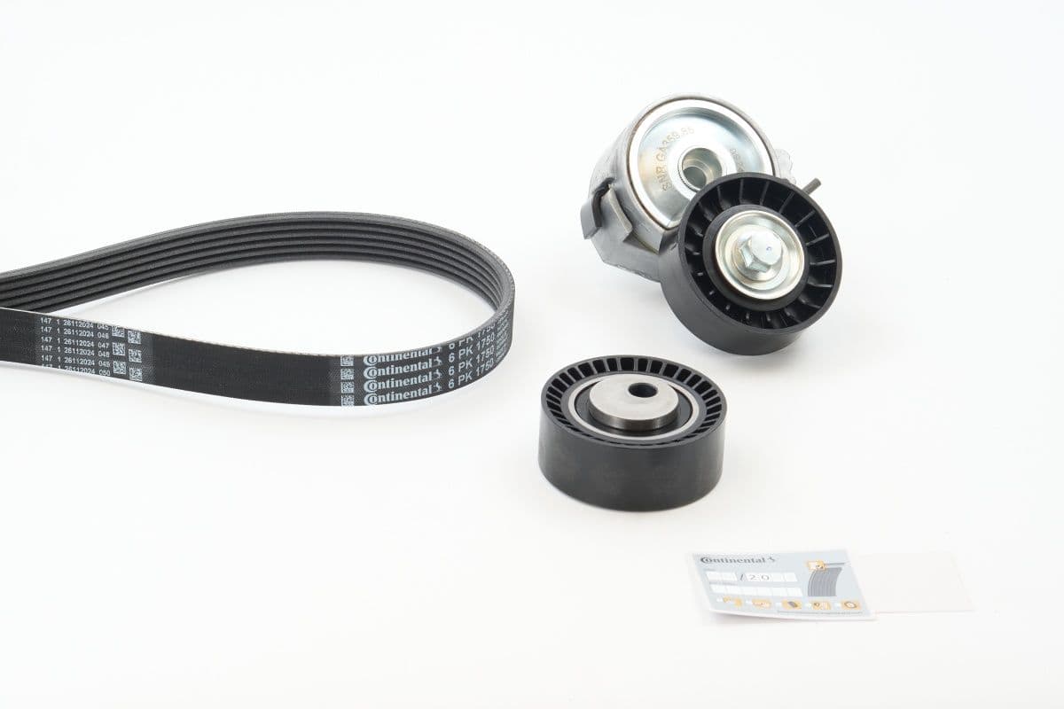 Set curea transmisie cu caneluri CONTINENTAL CTAM 6PK1750K1